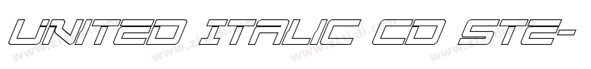 United Italic Cd Ste字体转换